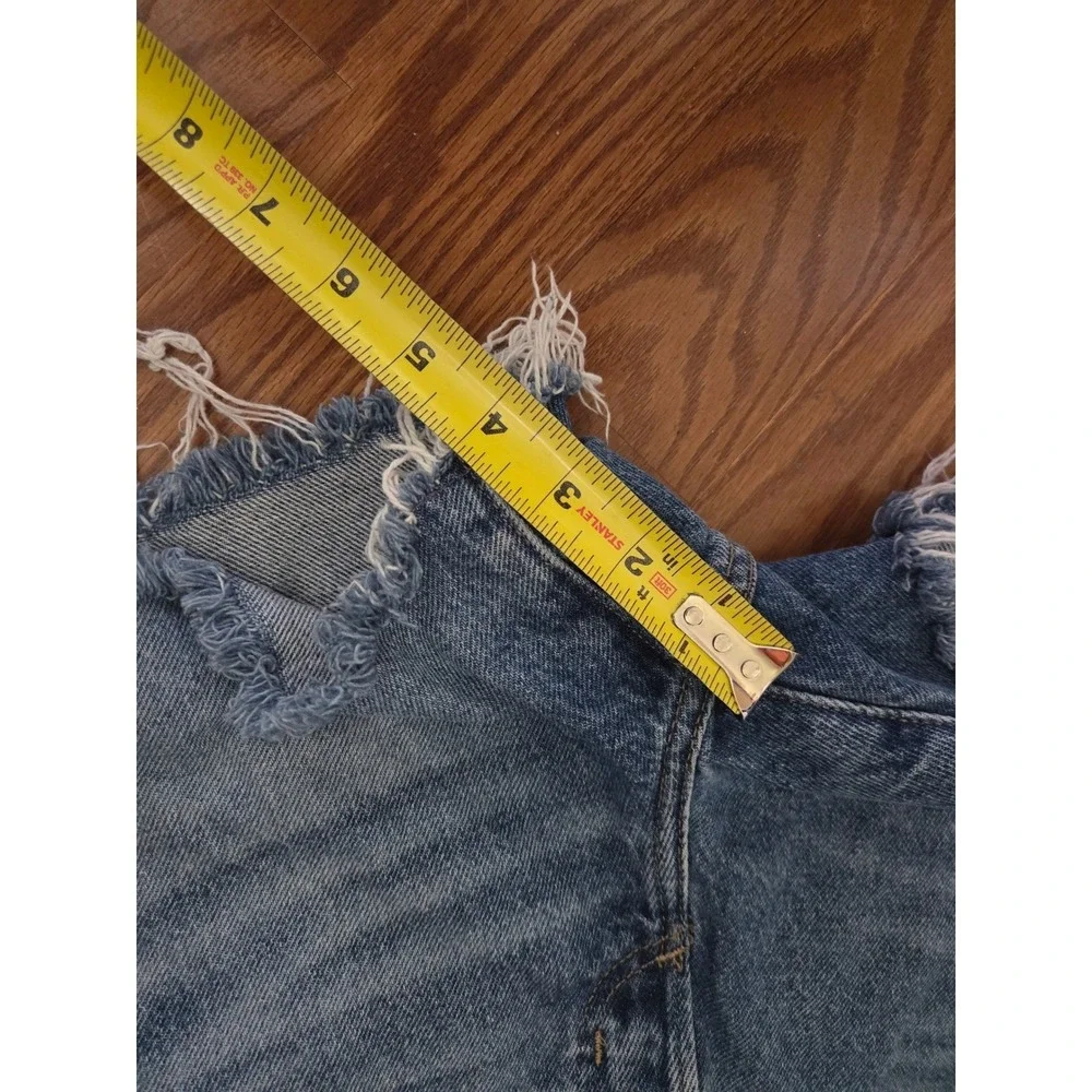 Universal Thread Mid-Rise 90s Baggy Denim Shorts Blue Cut‎ Off Size 2/26